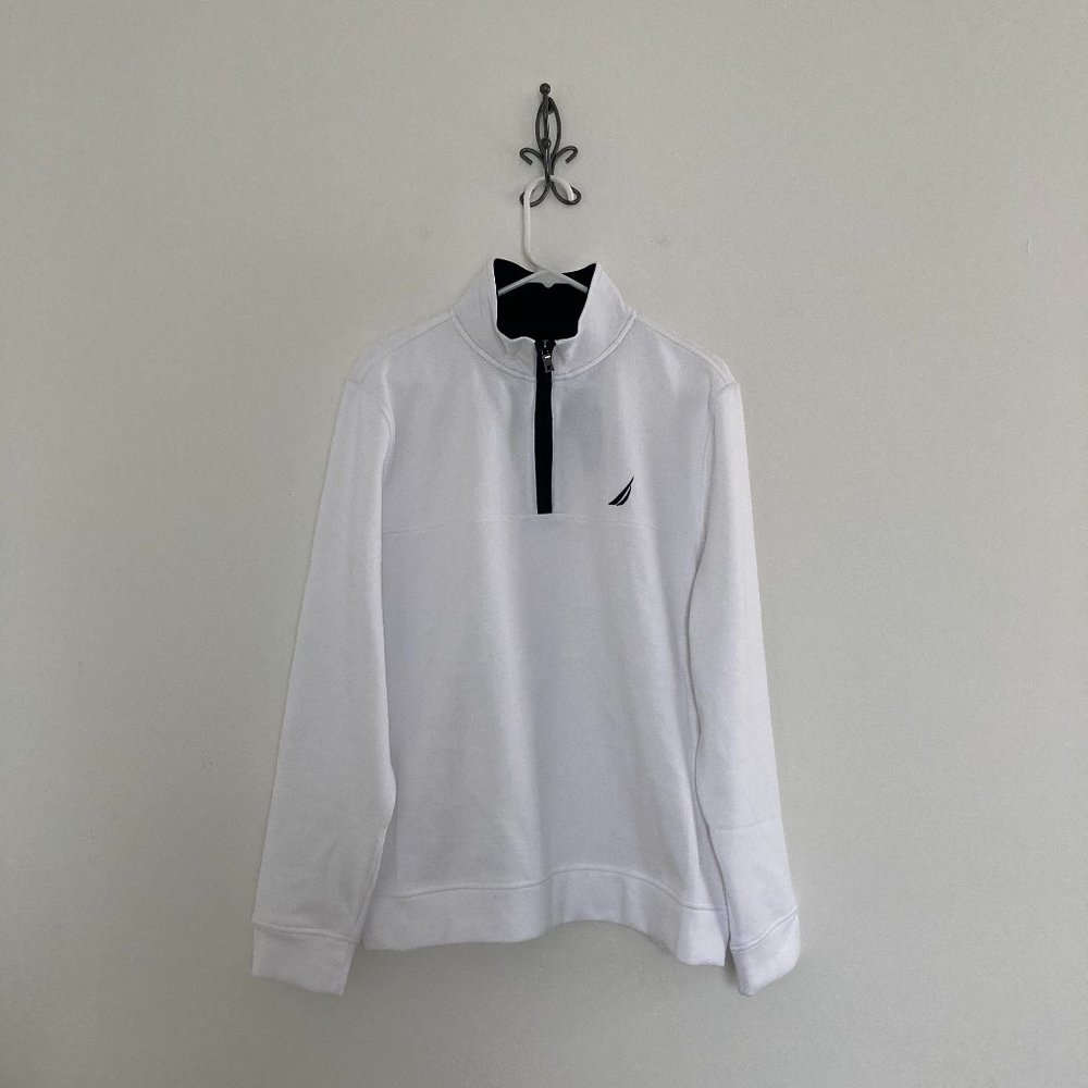 Nautica Fleece Lined 1/4 Zip Pullover Sweatshirt